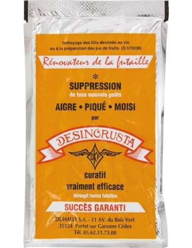 Rince fût pour fût 220 litres - dose 80g - DUHALLE