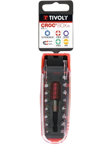 Coffret porte-embout croc box 17 pièces - TIVOLY