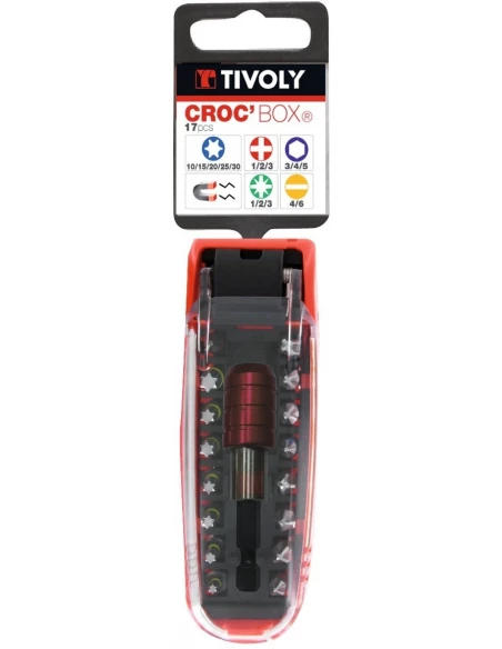 Coffret porte-embout croc box 17 pièces - TIVOLY