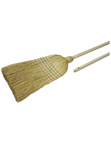 Balai Paille 5 Fils Robuste pour Extérieur et Intérieur - Brosserie Marchand