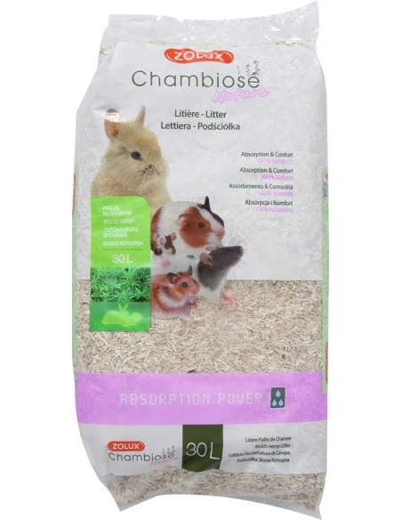 Litière rongeur paillis de chanvre chambiose 30
