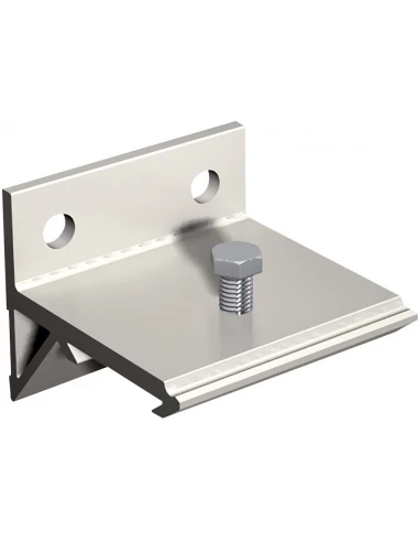 Support équerre pour rail de porte coulissante d'interieur 40 x 32 x 39