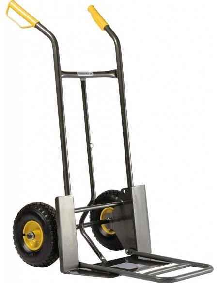 Diable traditionnel travaux lourd roue gonflable 200Kg - HAEMMERLIN