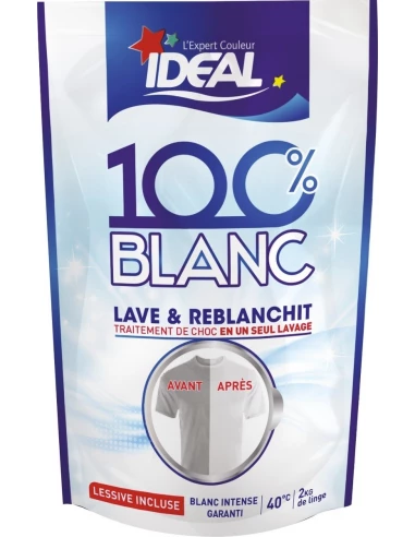 Blanchisseur teinture tissus 100 % - BLANC