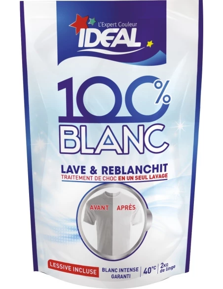 Blanchisseur teinture tissus 100 % - BLANC