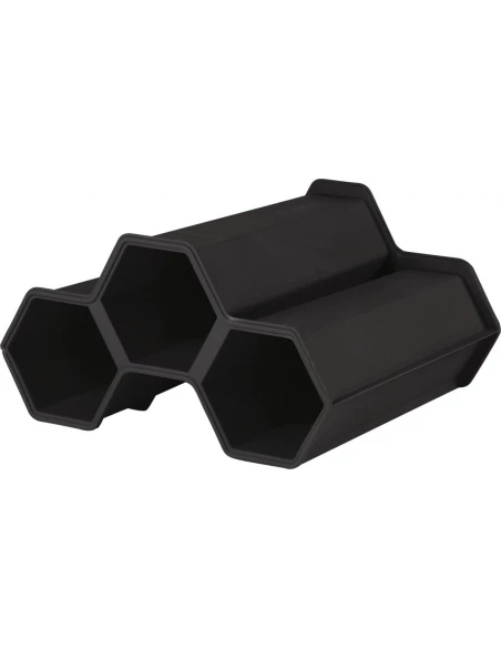 Casier à Bouteilles Plastique Gris Anthracite - 34x31x18,5 cm - EDA