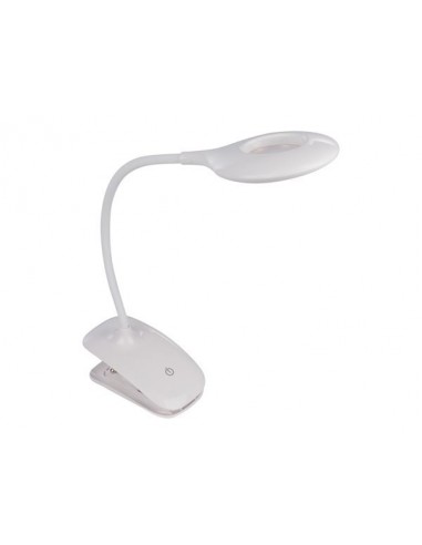 Lampe de bureau led - rechargeable - intensité variable - 20 leds - blanc