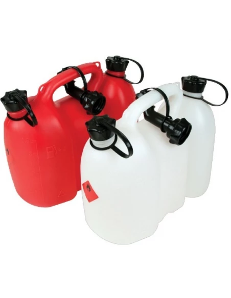 Bidon double essence/huile 5 l et 3 l