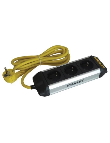 Stanley - 3 - socket open outlets 'core' power bar