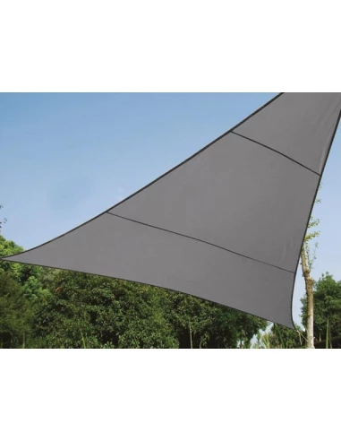 Voile solaire perméable - triangle - 3 6 x 3 6 x 3 6 m - couleur: anthracite