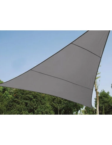 Voile solaire perméable - triangle - 5 x 5 x 5 m - couleur: anthracite