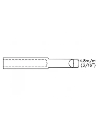 Panne de fer à souder - forme de burin - 4 8 mm (3/16'')