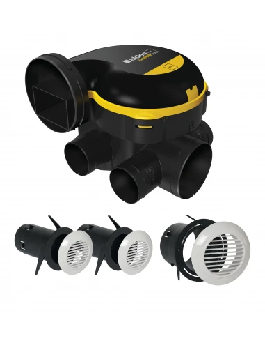 Kit vmc simple flux easyhome auto + grilles de ventilation bip - 11026032 - ALDES