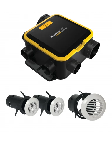 Kit vmc simple flux easyhome auto compact +  grilles de ventilation bip - ALDES