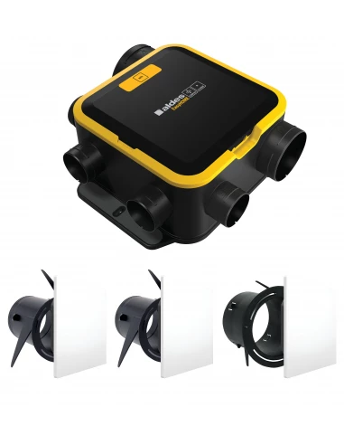 Kit vmc simple flux easyhome auto compact  +  grilles de ventilation colorline