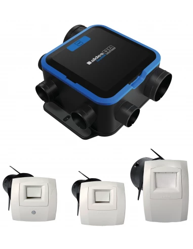 Kit vmc easyhome hygro compact premium mw +  bouches bahia curve elec - ALDES