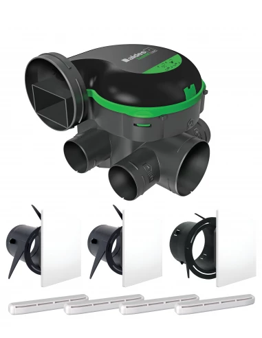 Kit vmc easyhome pureair classic + grilles de ventilation colorline + entrée d'air airfilter