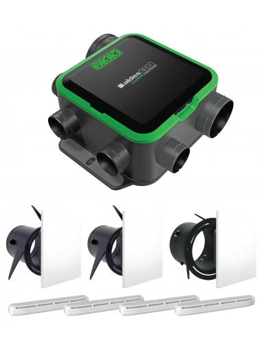 Kit vmc easyhome pureair compact premium + grilles de ventilation colorline + entrées d'air
