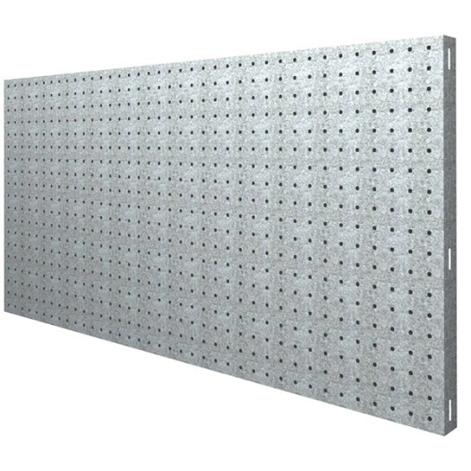 Panneau mural PANELCLICK 1200x400 GALVA + 8 HOOK GALVANISÉ 400x1200x35 - SIMONRACK