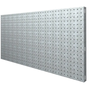 Panneau mural PANELCLICK 1200x400 GALVA + 8 HOOK GALVANISÉ 400x1200x35 - SIMONRACK