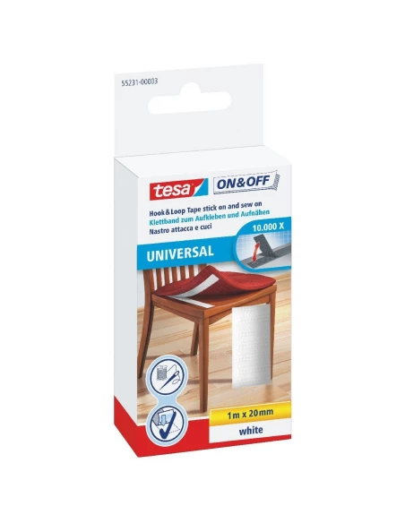 Bande auto-agrippante à coudre et à coller 1 x 20 l (m) x l (mm)