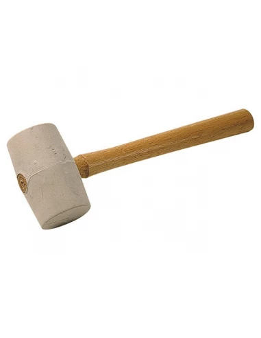 Maillet eco caoutchouc blanc 300mm d 53mm ref 180201