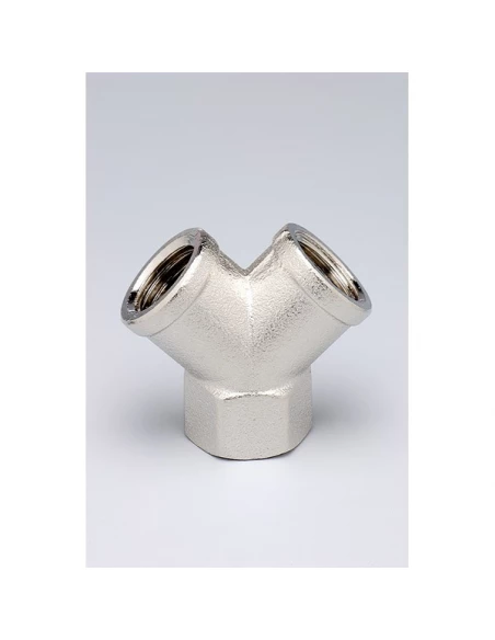 Raccord en y - 3 x 1-4' femelle - blister