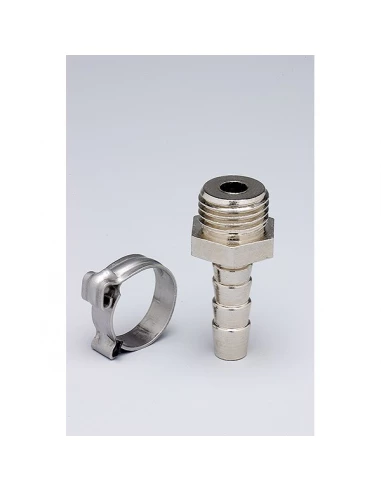 Raccord cannele 1-4 male - blister de 2