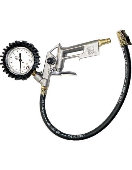 Poignée de gonflage en metal 0-10 bars pour compresseur - PRODIF