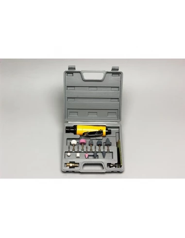 Meuleuse pneumatique diam 6mm+10 meules - coffret - PRODIF