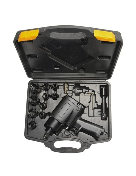 Cle a chocs 1-2' pro +10 douilles - coffret - PRODIF