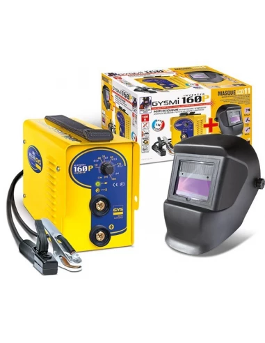 Poste De Soudage À L'électrode Mma Gymi 160p + Masque À Cristaux Liquides Lcd Master 11