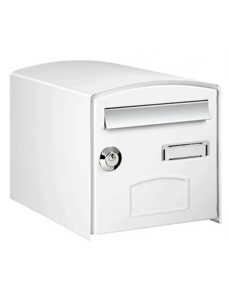 Boite aux lettres dome simple face blanc ref 124759
