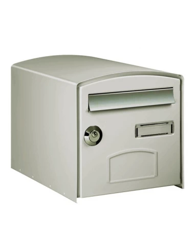 Boite aux lettres double face dome gris ral 7015 ref 124788