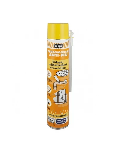 813268 gebsomousse mousse polyurethane anti feu aerosol 750ml