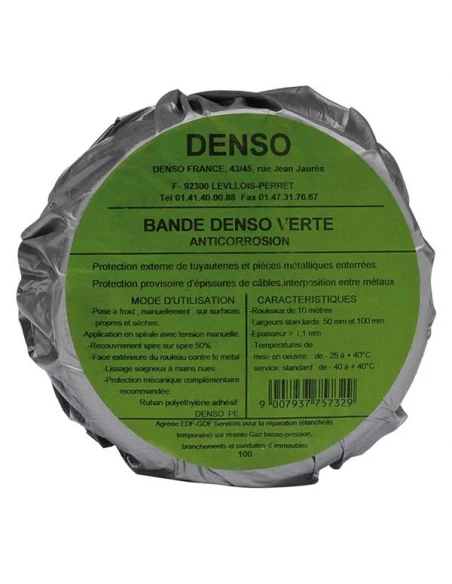 818102 denso bande protection anticorrosion 100mm x 10m