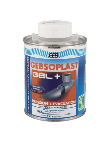 504749 gebsoplast gel+ colle eau potable boite 500ml avec pinceau