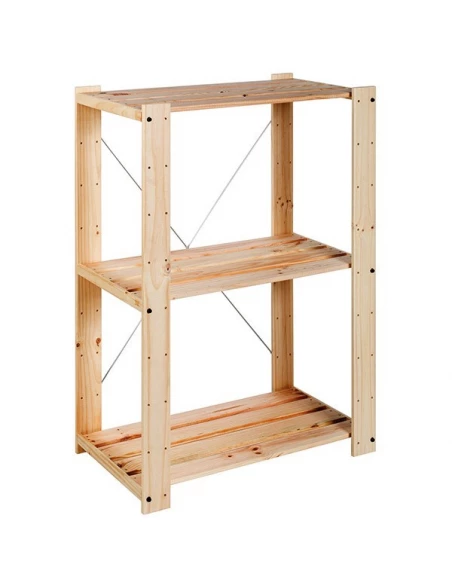 Étagère Doublée Evolution 3 111x76,7x43cm Pin Plein Astigarraga