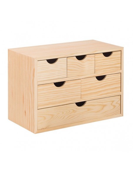 Bloc Mini Tiroirs Pin Rangement compact modulable en pin - ASTIGARRAGA