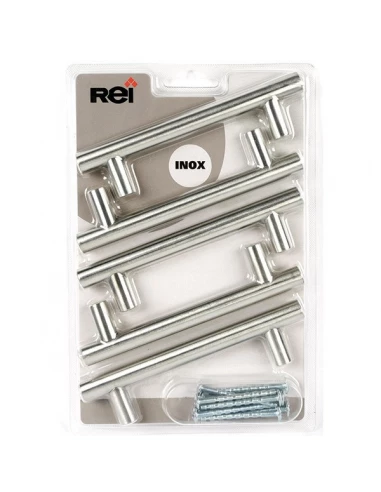 Boite 5pcs poignees inox d12 l96 ref 2-891h 96 29