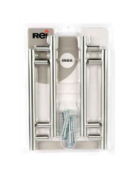 Boite 4pcs poignees inox d12 l128 ref 2-891h 128 29
