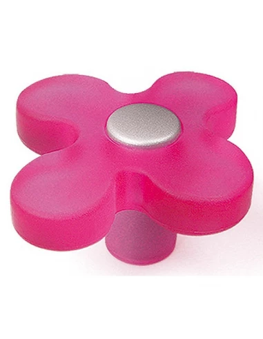 10 Bouton de Poignée Abs D49 Fleur – Rose