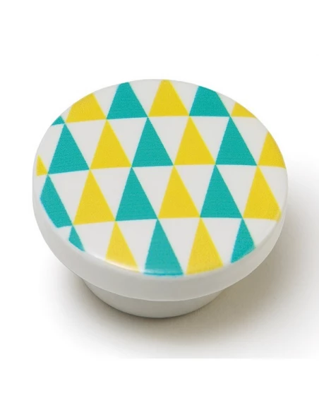 10 bouton en bois 40mm indie bleu ref 7-e223 08