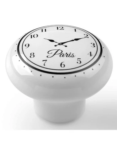 Boite 10 boutons porcel d 40mm blc- montre paris ref 7-e813