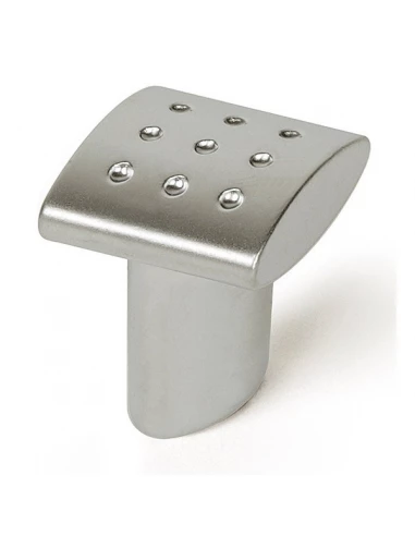 Boite 10 boutons zamak 20x20 chrome mat ref 7-896g 33