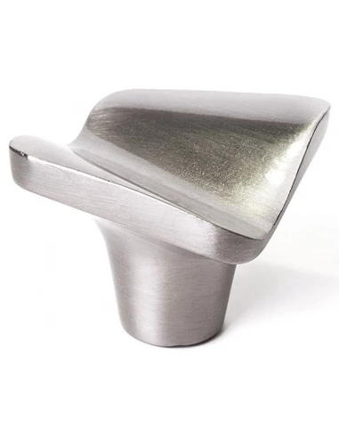 Boite 10 boutons zamak 32x32 nickel mat brosse ref 7-749 22