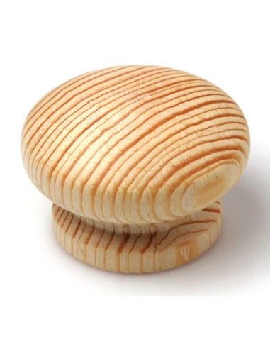 Boite 10 boutons bois d44 pin brut ref 7-254 97