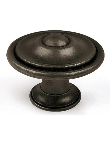 Boite 10 boutons zamak d35 noir mat ref 7-3110 18