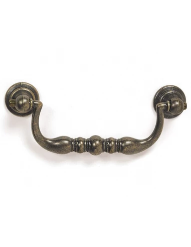 10 Poignees Abatant Zamak L96 Vieux – Laiton