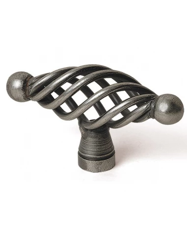 Boite 10 boutons acier 22x62 vieil argent ref 7-3415 40